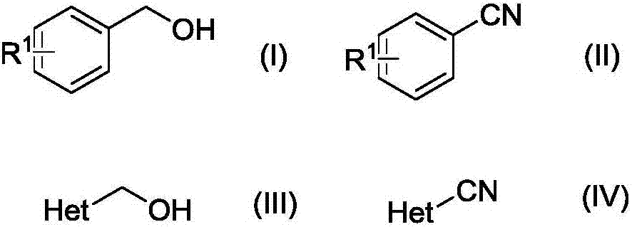 Method for preparing nitrile from primary alcohol