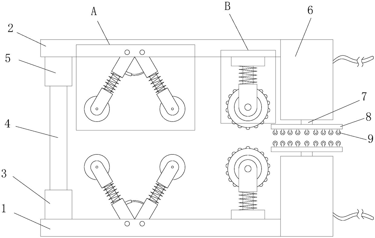 Grinding device used for brush machining