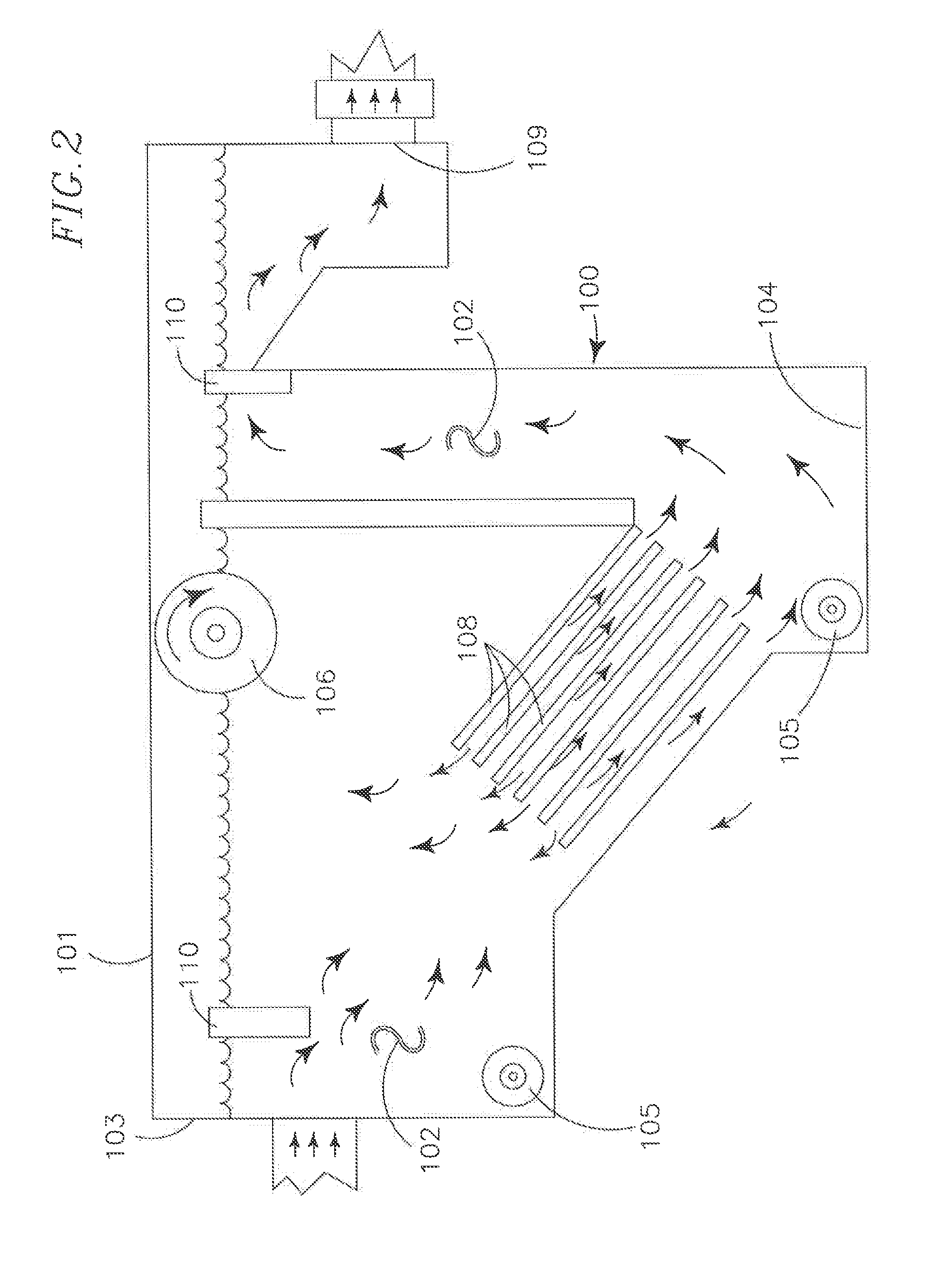 System for separating contaminents from fluids