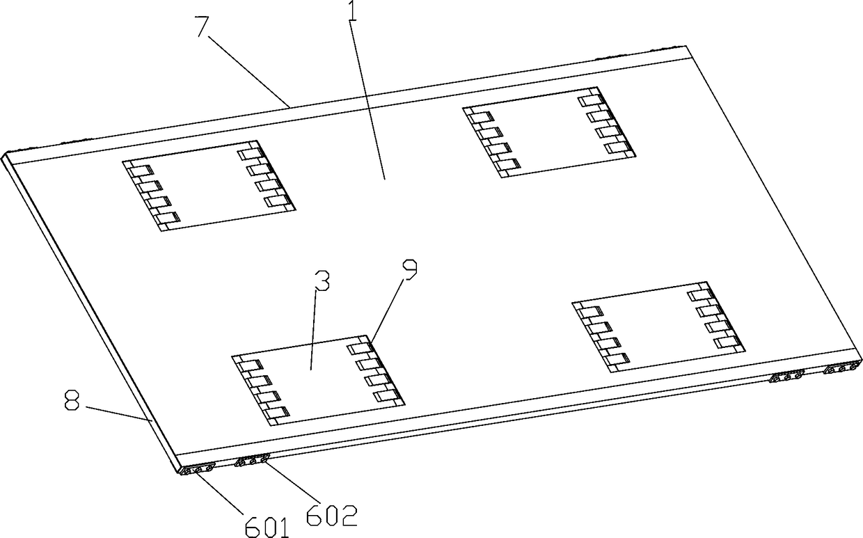 Car carrying board capable of limiting car left and right