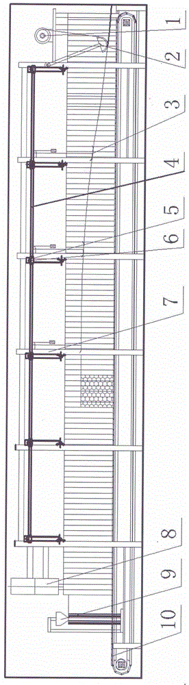 Width-adjustable continuous foaming production line of rigid polyurethane foam