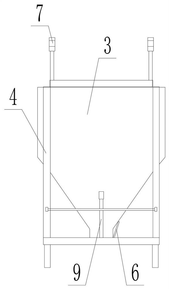 Feeding device for fabricated concrete building construction and construction method