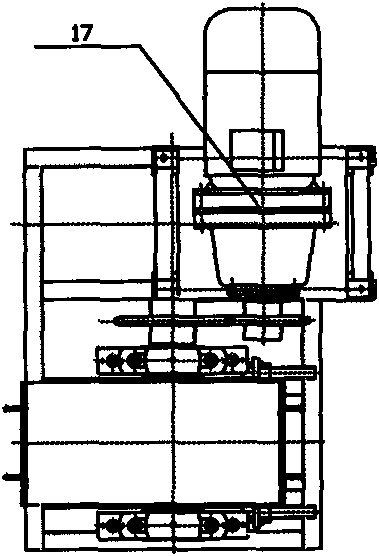 Great-circle vertical annular embedded scraper transporter