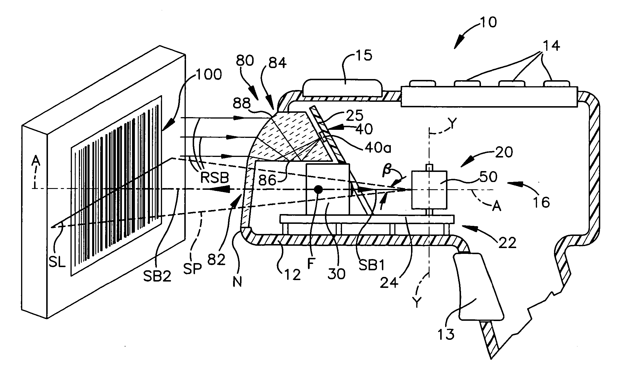 Electro-optical scanner having exit window with light collecting optics