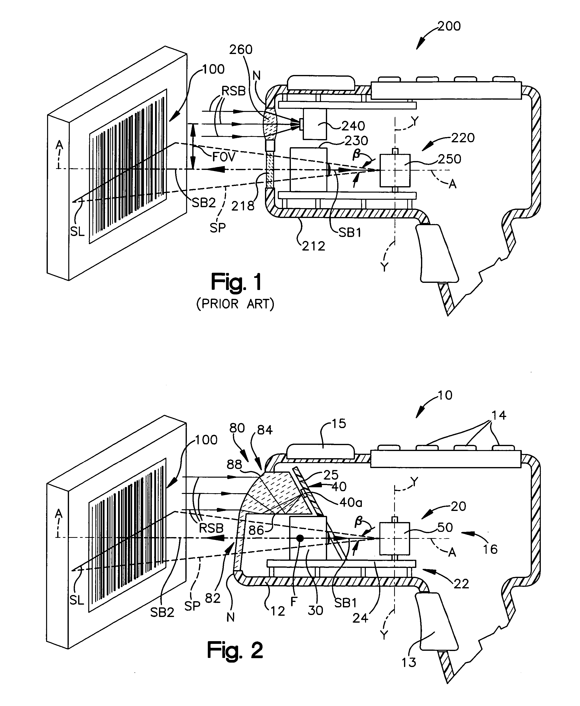 Electro-optical scanner having exit window with light collecting optics