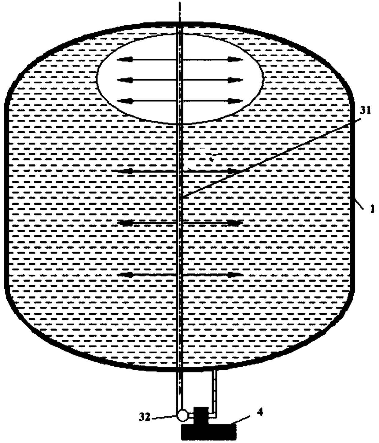 A device for long-term on-orbit storage of cryogenic liquid and cooling method thereof