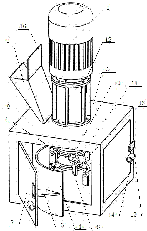 Simple type fertilizer crusher