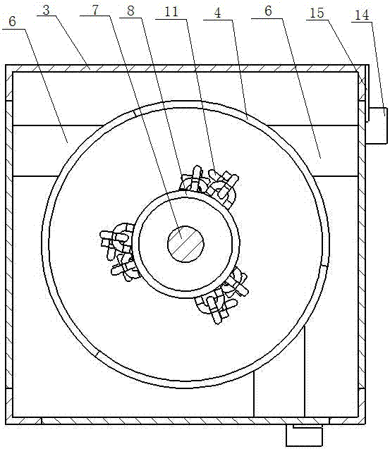 Simple type fertilizer crusher