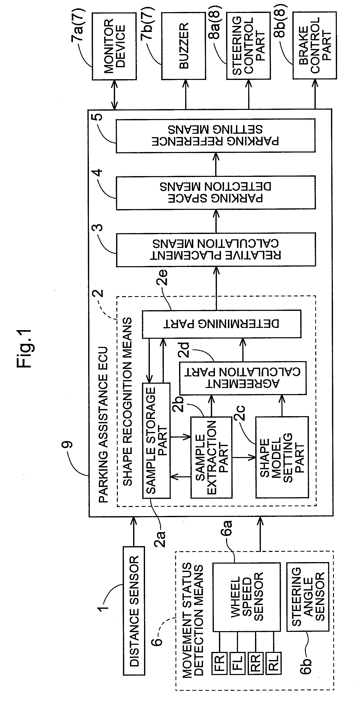 Parking assistance device