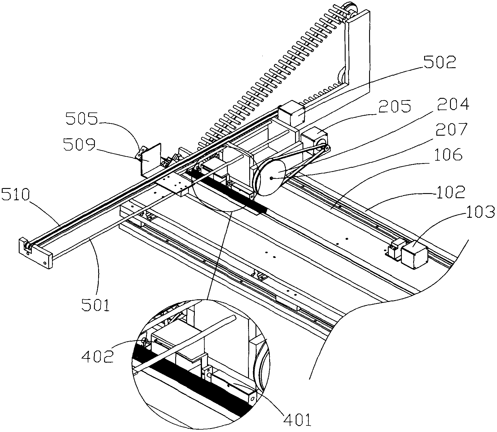 Automatic carpet thread-supplying machine