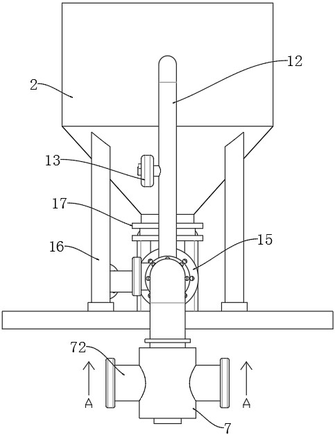 Quantitative feeding device for metal powder machining