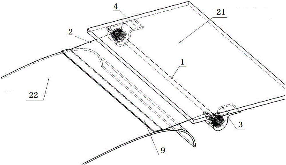 Aileron cabin sealing structure