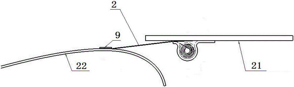 Aileron cabin sealing structure