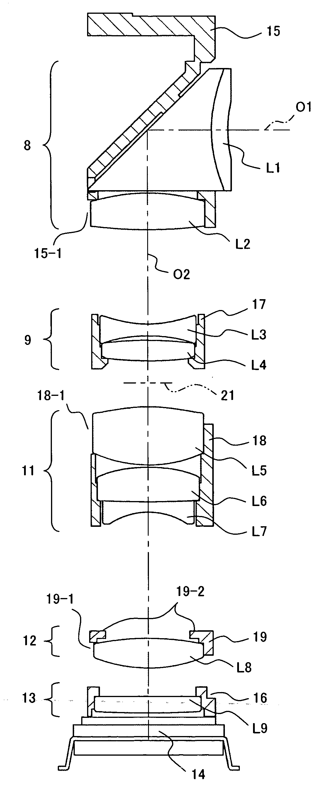 Encoder, lens-implement and digital camera