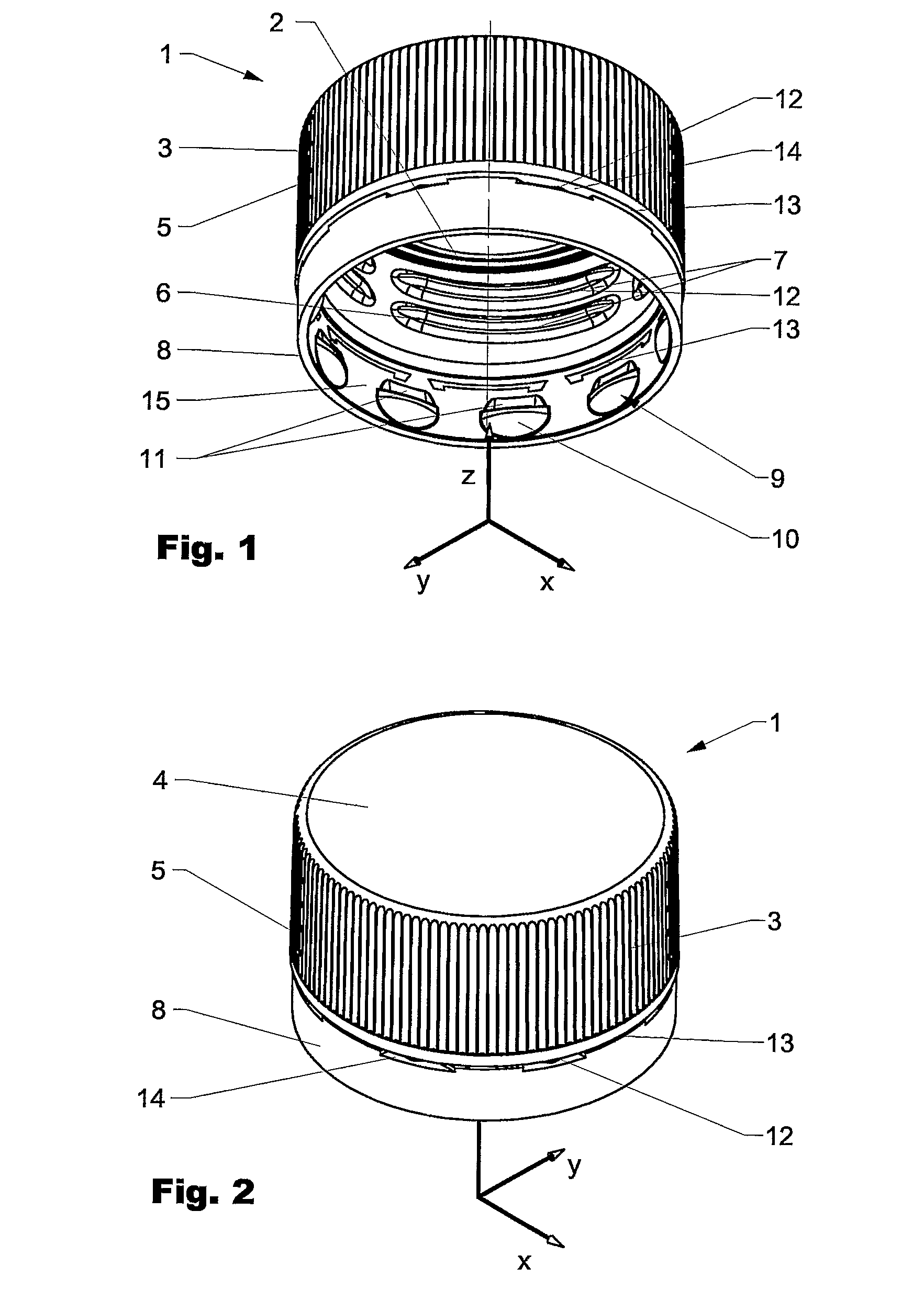 Sealing Means for a Closure, Closure and Process