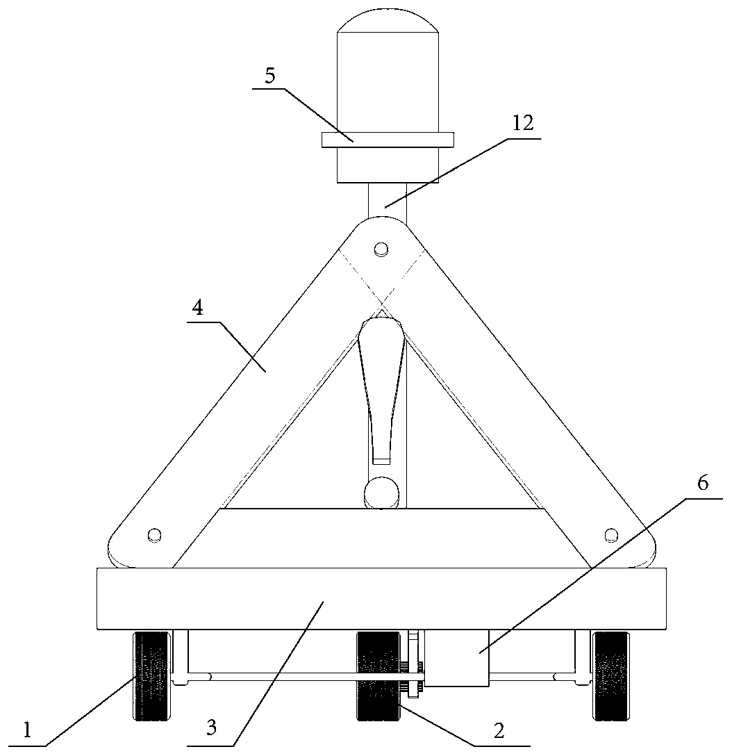 Remote control acousto-optic triangular warning board