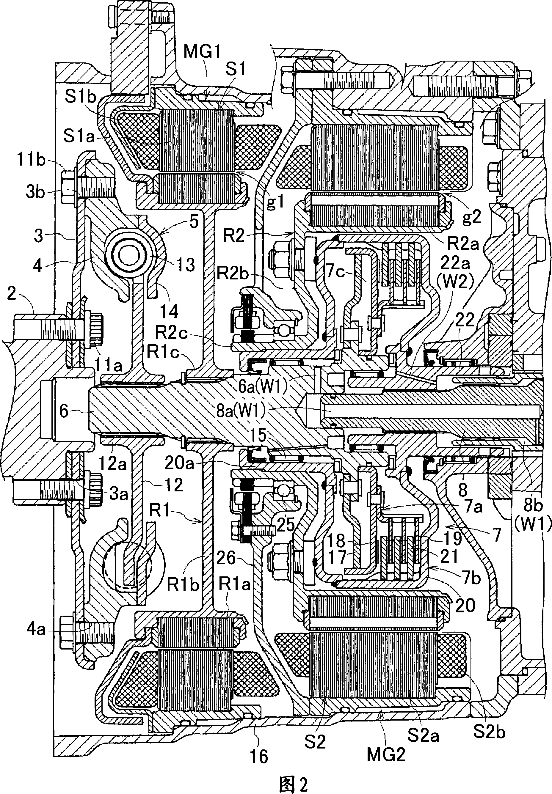 Hybrid vehicle drive device