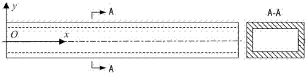 Composite beam bending vibration inherent frequency analytical method