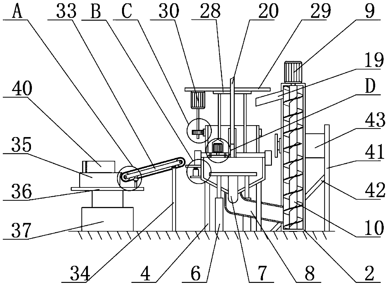 Guide plate molding machining device and using method thereof