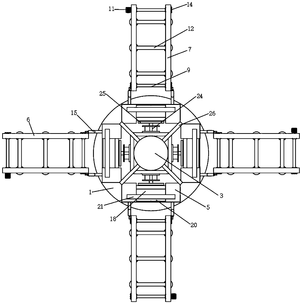 Transfer working table capable of freely changing materials