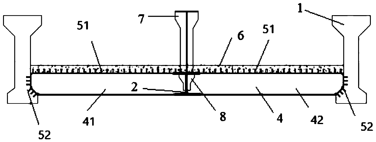 Urban rail transit bond beam and construction method thereof