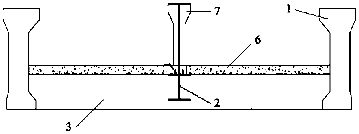 Urban rail transit bond beam and construction method thereof