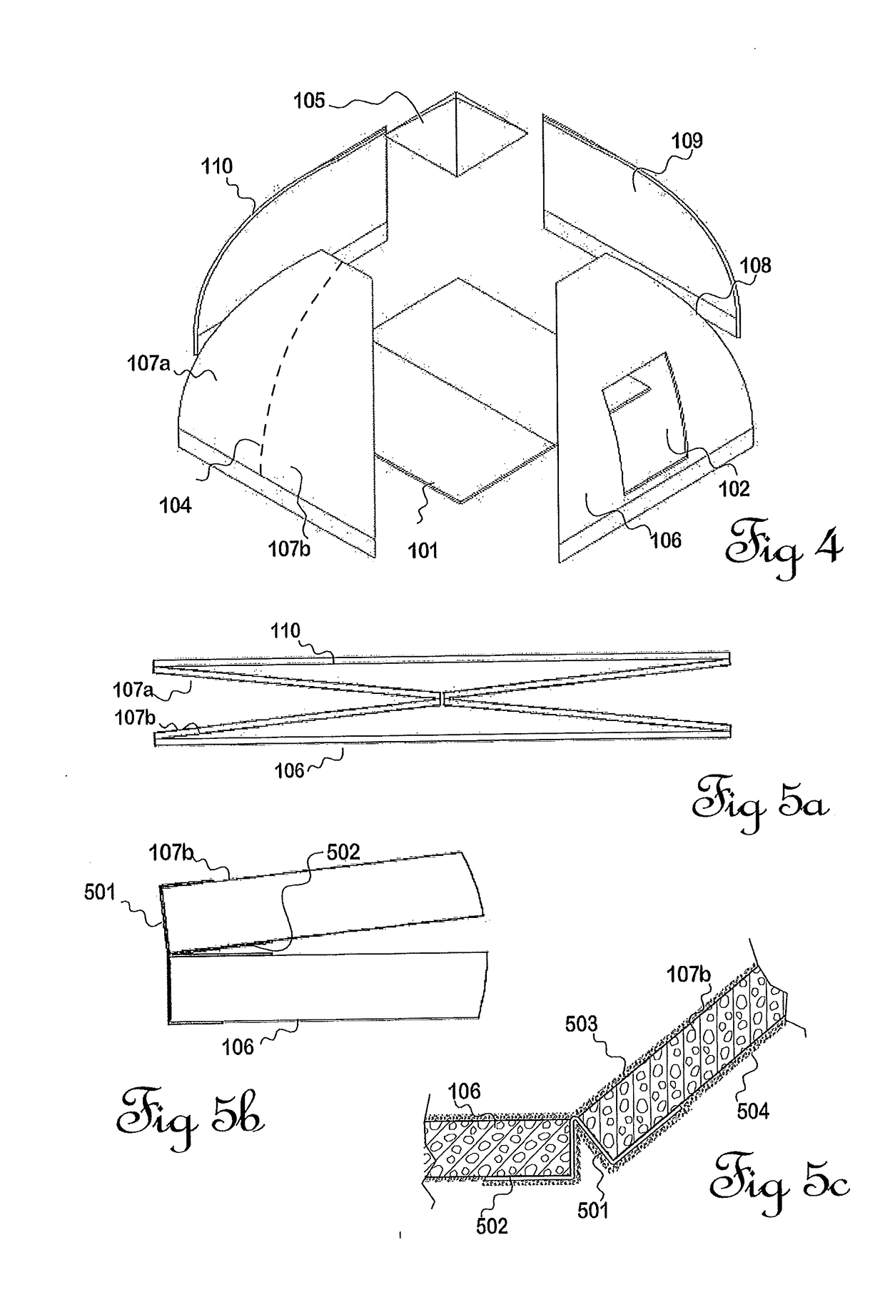 A frameless temporary or emergency shelter