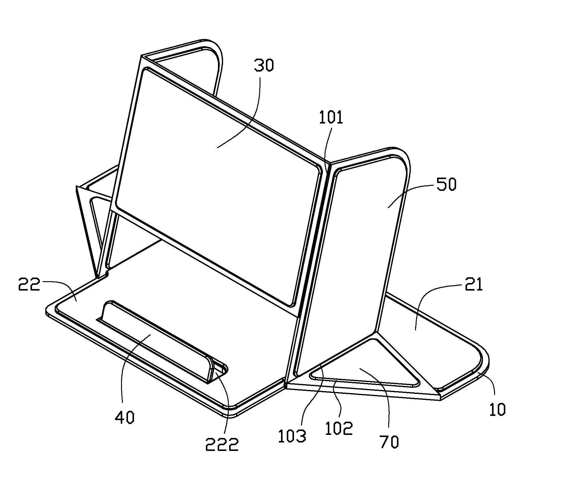 Holder for tablet personal computer