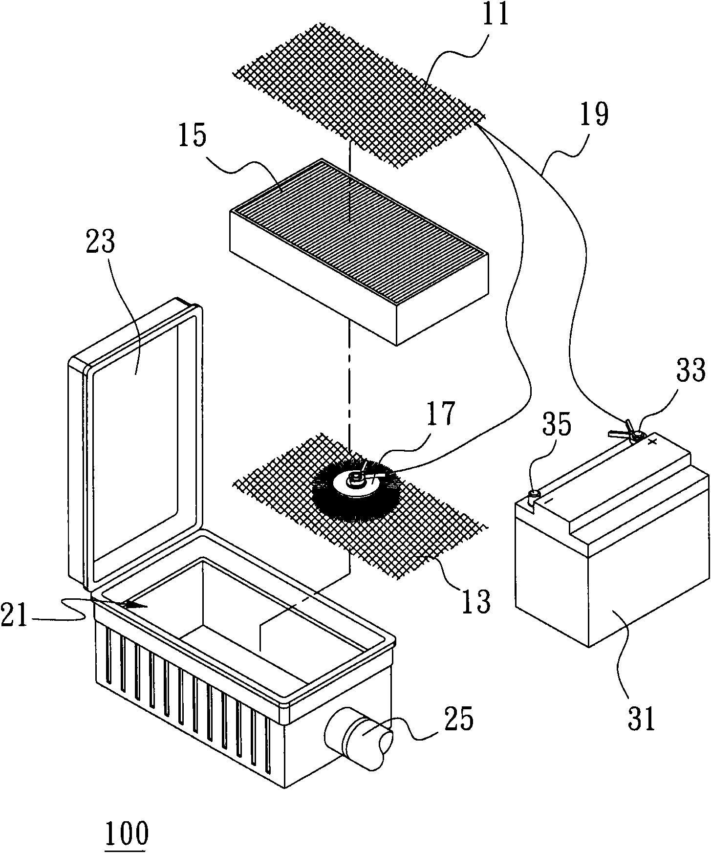 Air activation auxiliary device