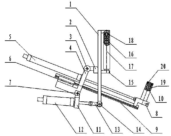 Swing material-hooking device