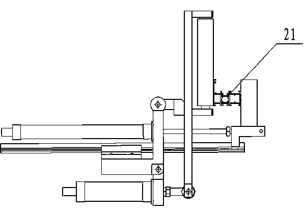 Swing material-hooking device