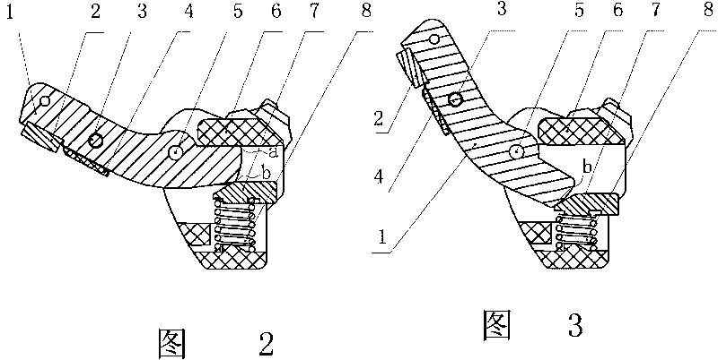 Circuit breaker contact with self-locking function