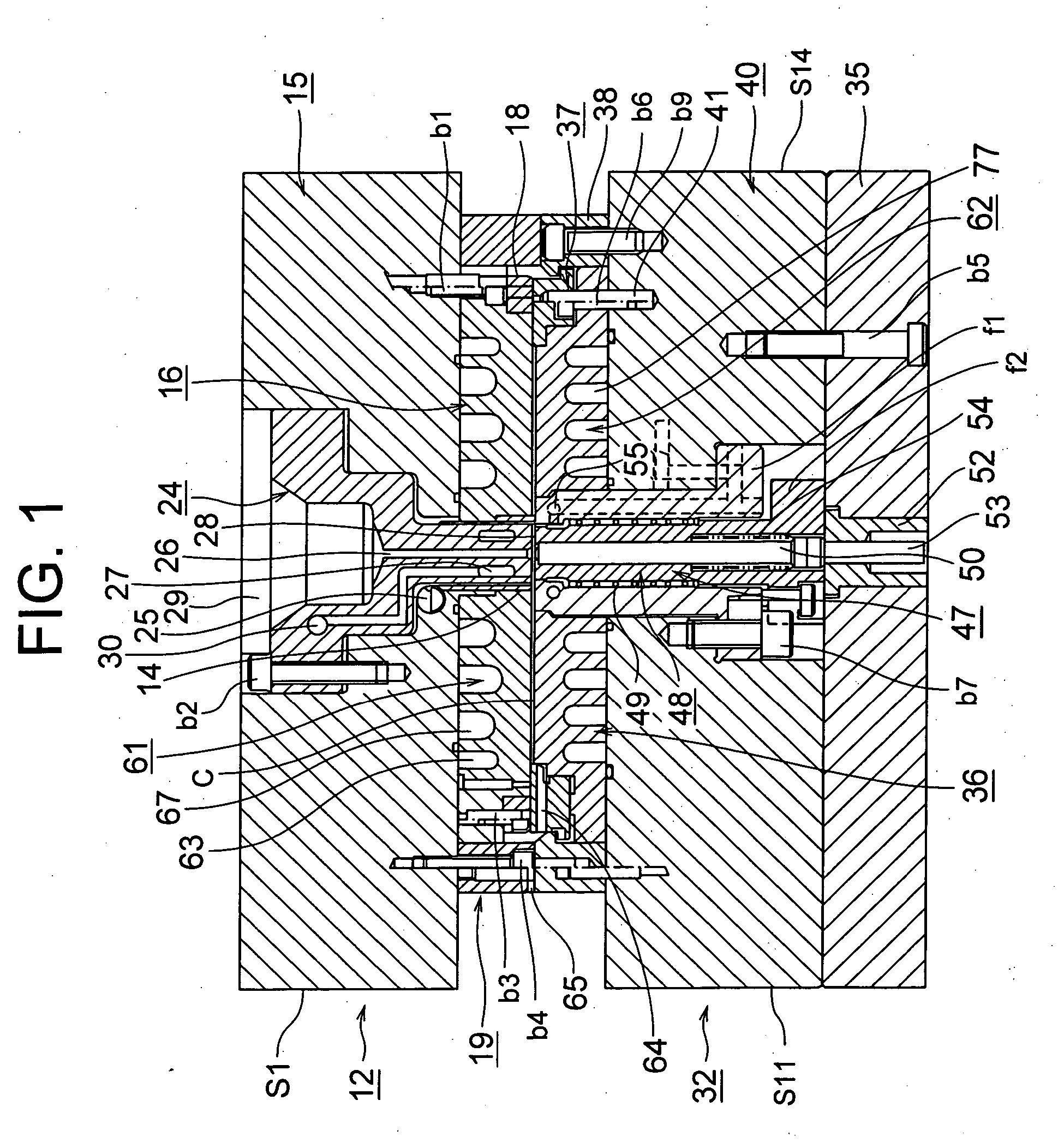 Disc-molding mold molded product and moloding machine