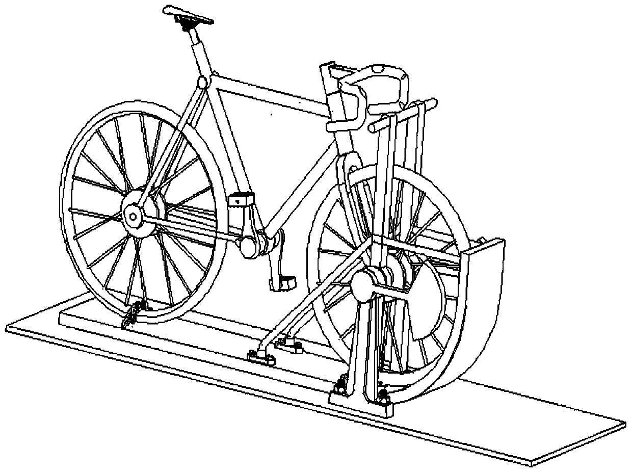 A bicycle vertical parking device