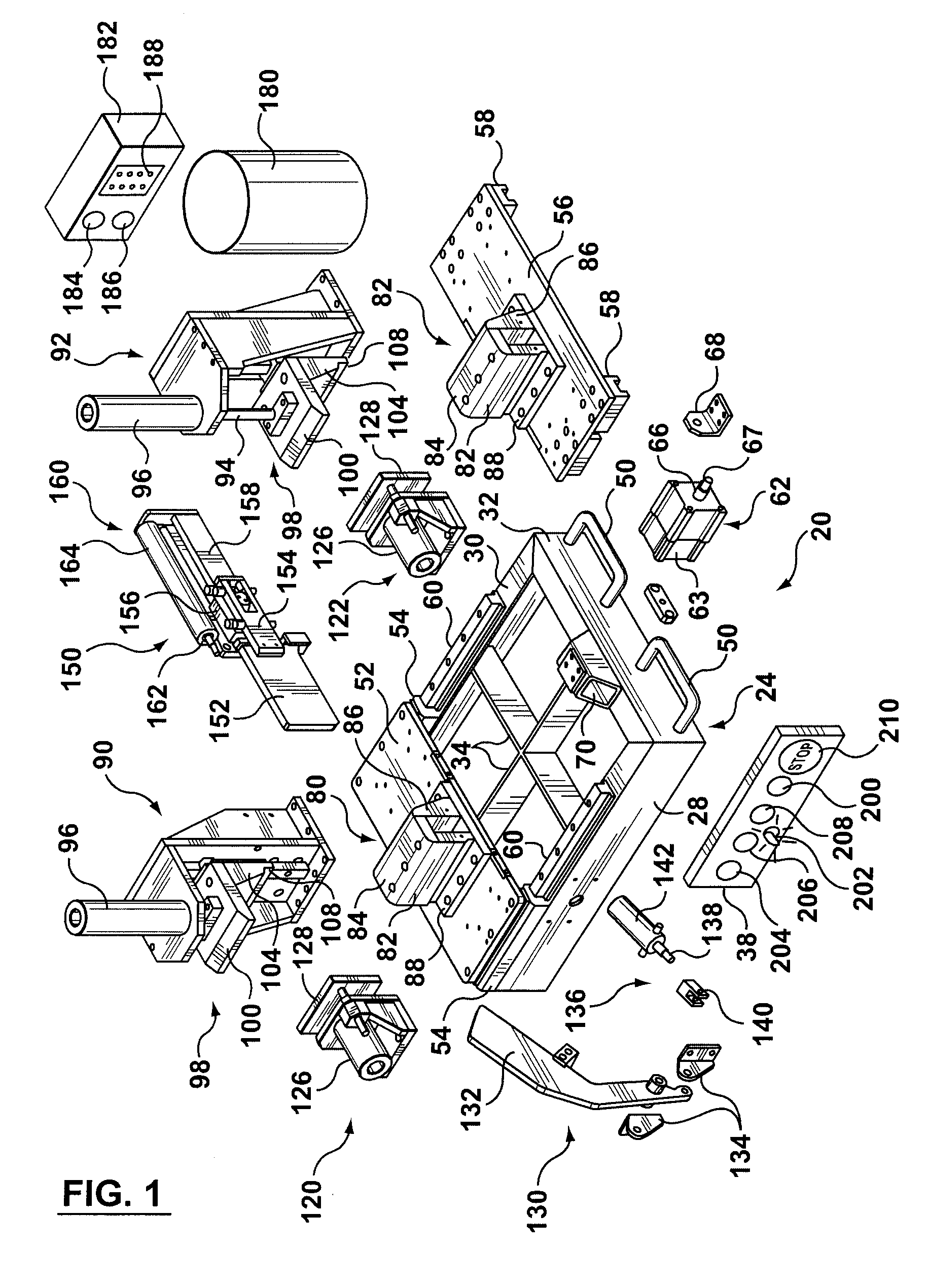 Portable thermo-plastic welding machine and method