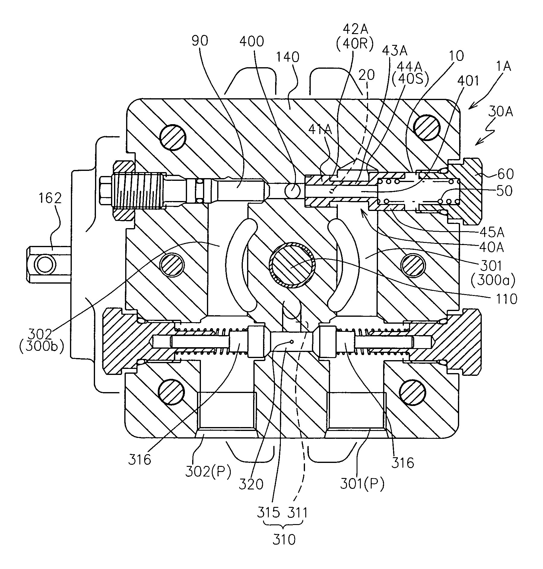 Neutral valve structure