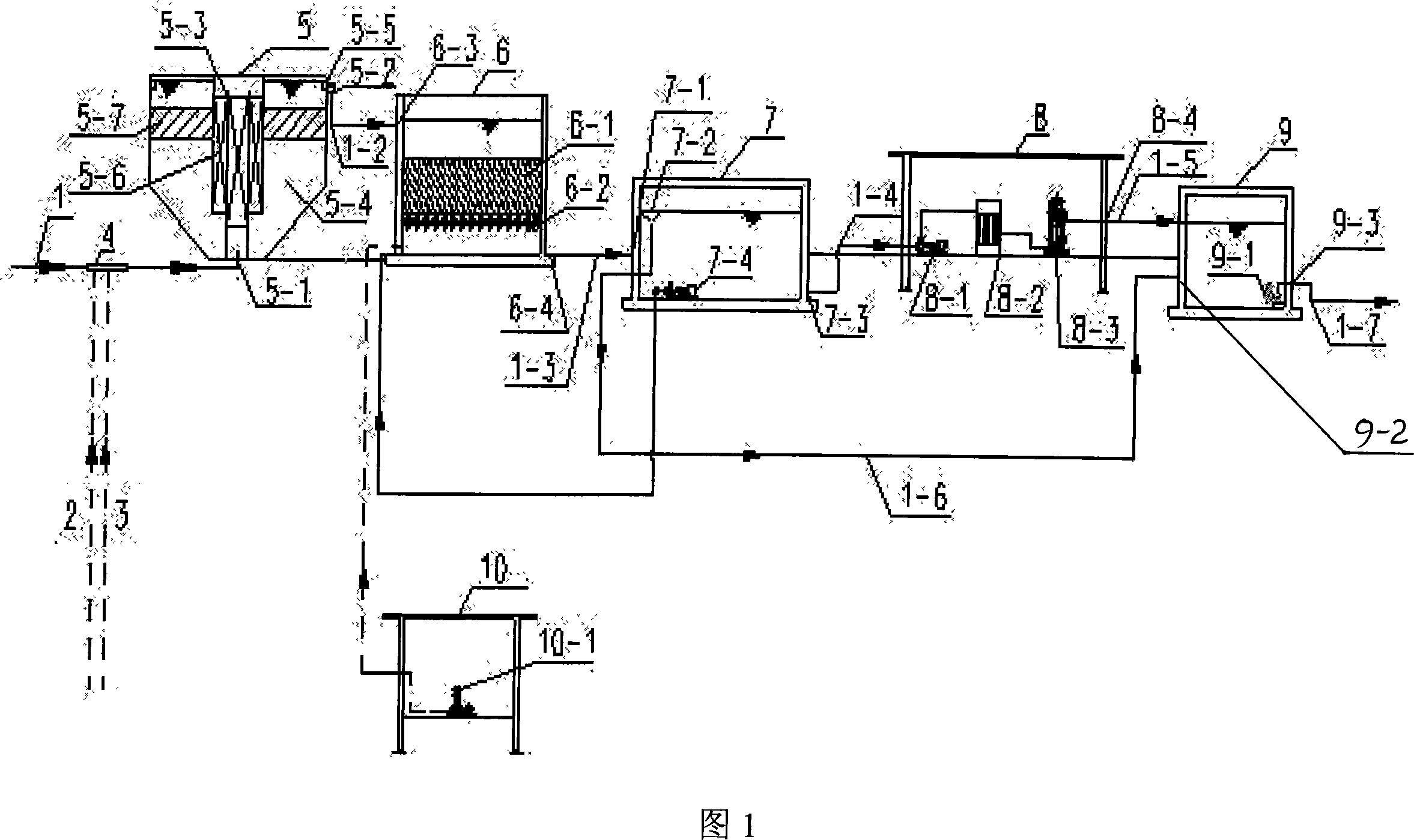 Technique and device for treating sewage to reclaimed water