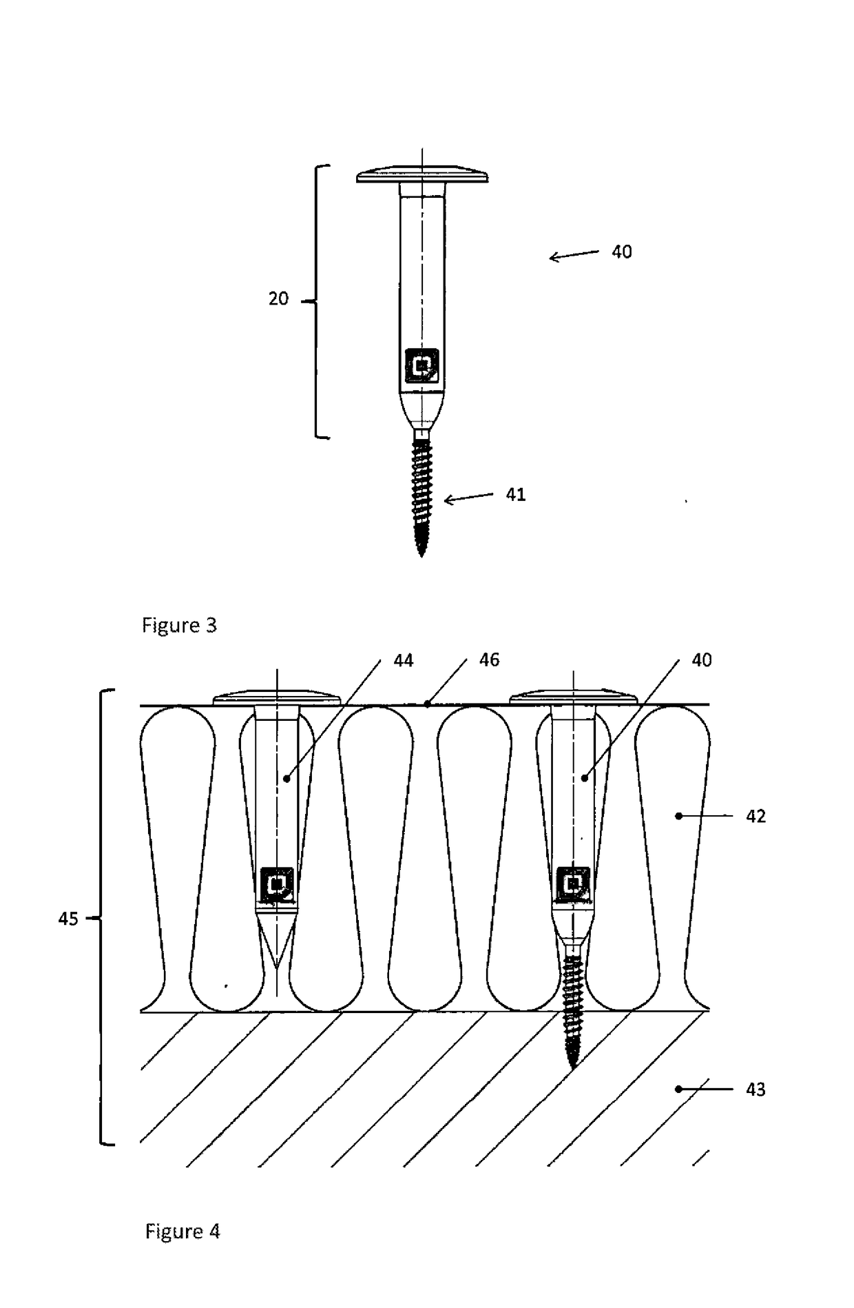 Sensor arrangement with RFID