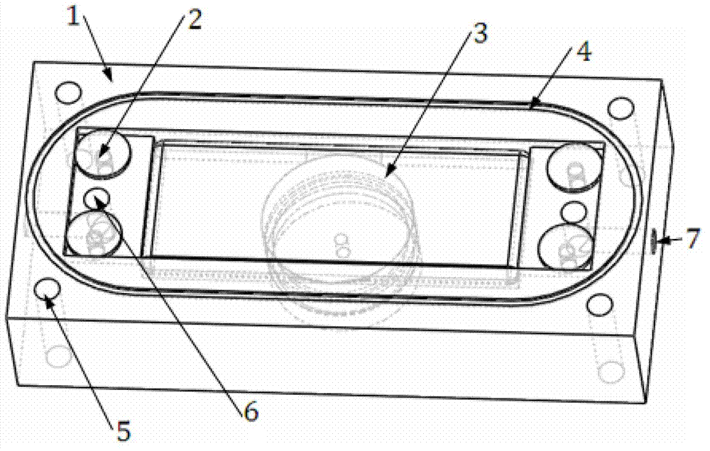 Plate electrode device for measuring electric characteristics of oil flow