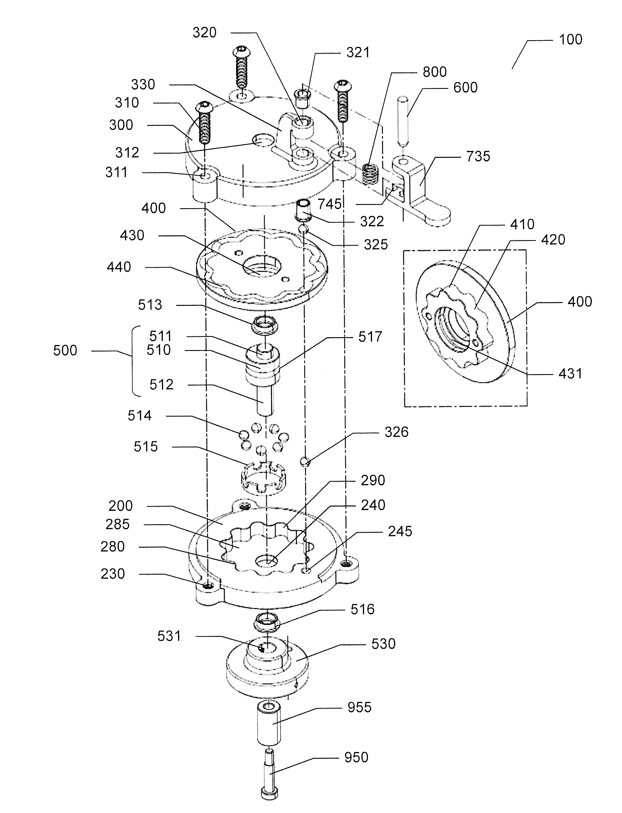 Cycloid drive epicycloid planet gear cam