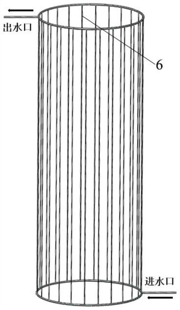 A method for optimal configuration of cooling water pipes and a water pipe structure with uniform distribution