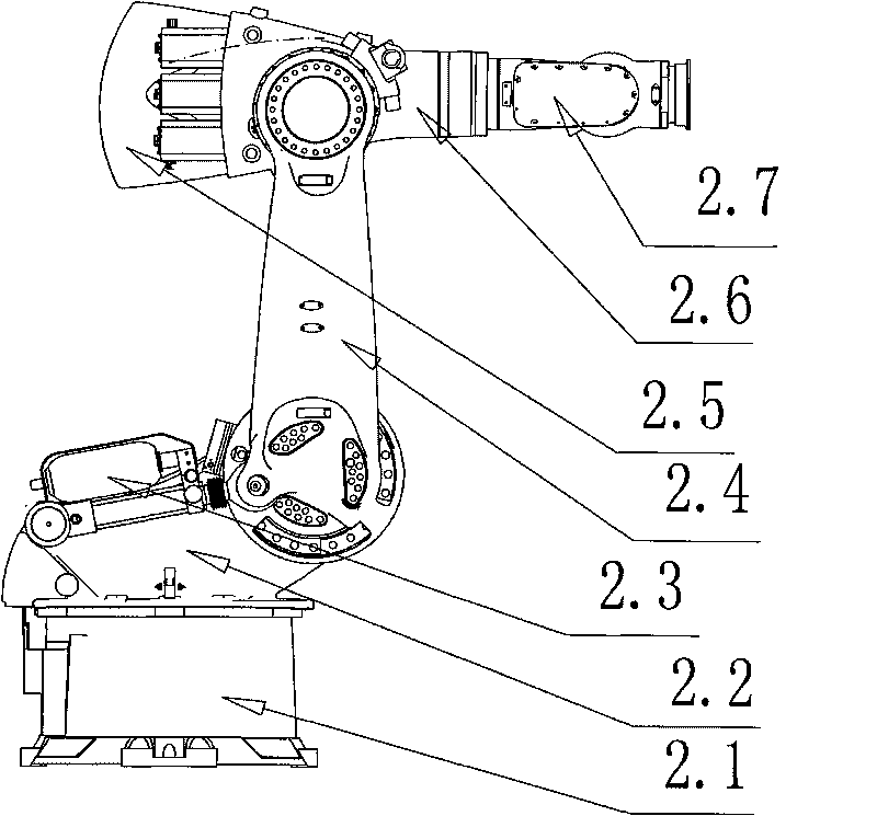 Stacking robot system of cold-end glass on floatation glass production line