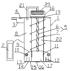 Dust removing equipment for realizing recycling treatment easily