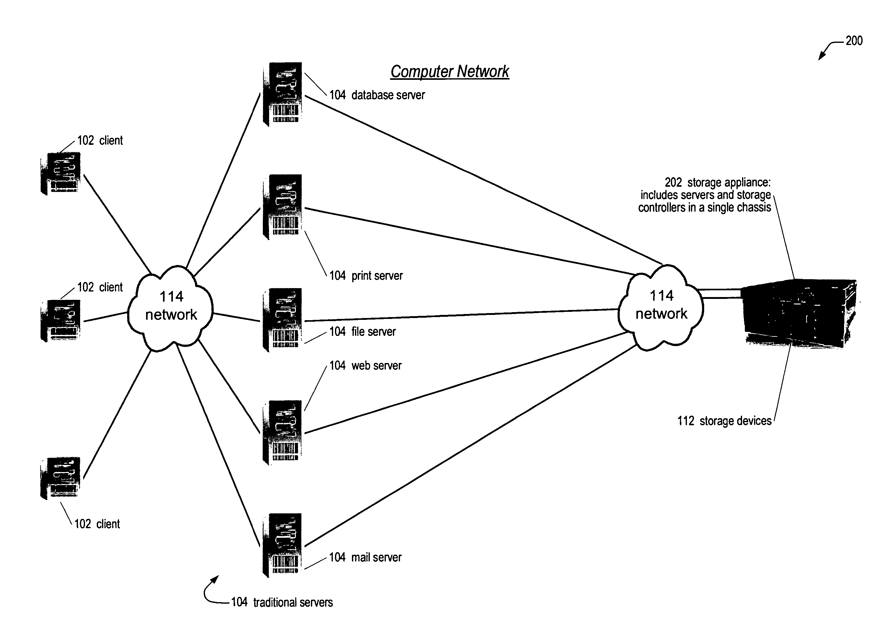 Apparatus and method for deterministically killing one of redundant servers integrated within a network storage appliance chassis