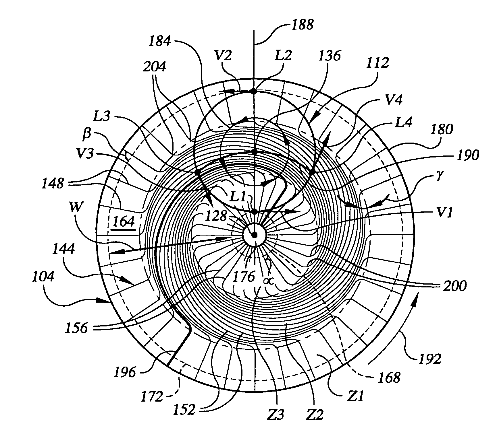 Grooved polishing pad and method