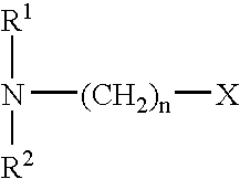 Cosmetic compositions containing mono-hydroxyl substituted amines and acid derivatives