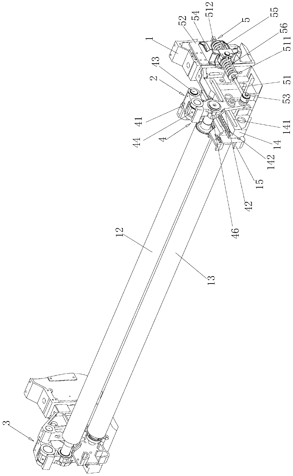 Tension control device suitable for light fabric