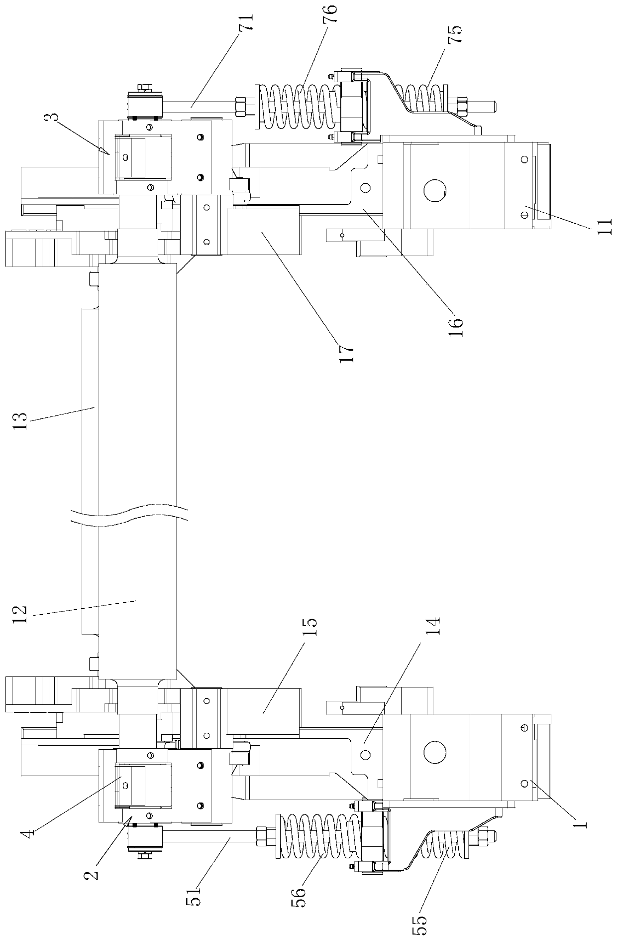 Tension control device suitable for light fabric