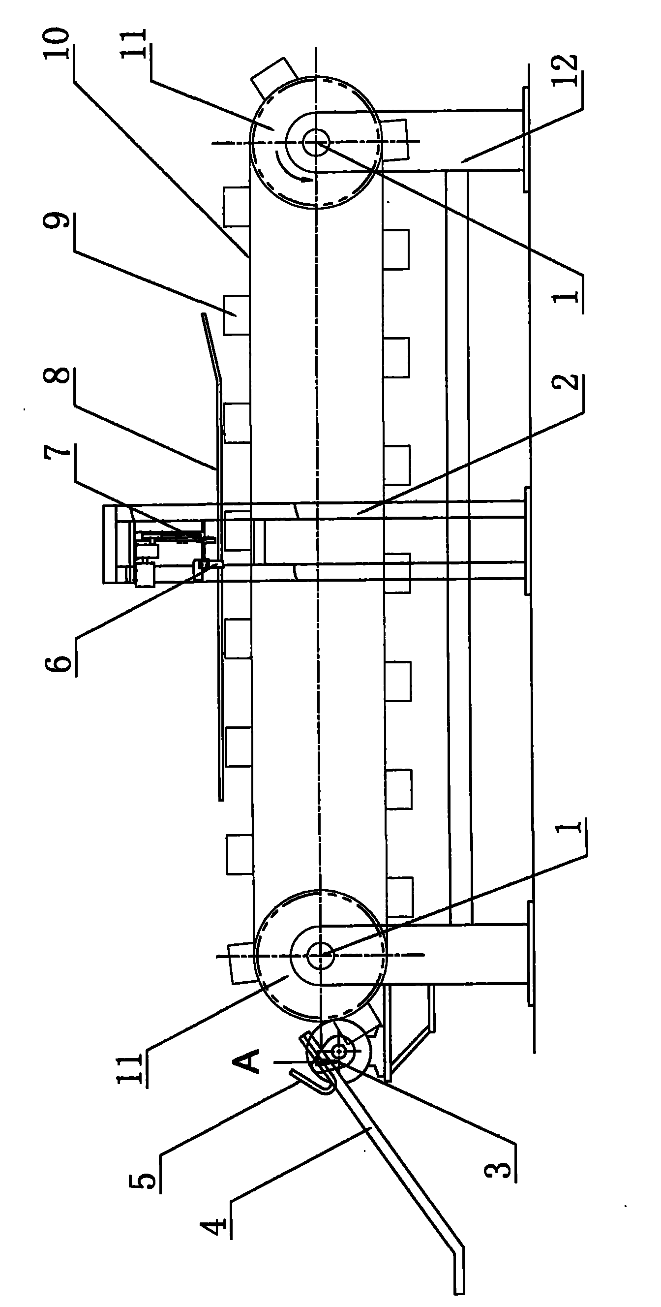 Water chestnut de-hulling device