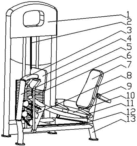 Health and fitness facility for training leg kicking force and using method thereof